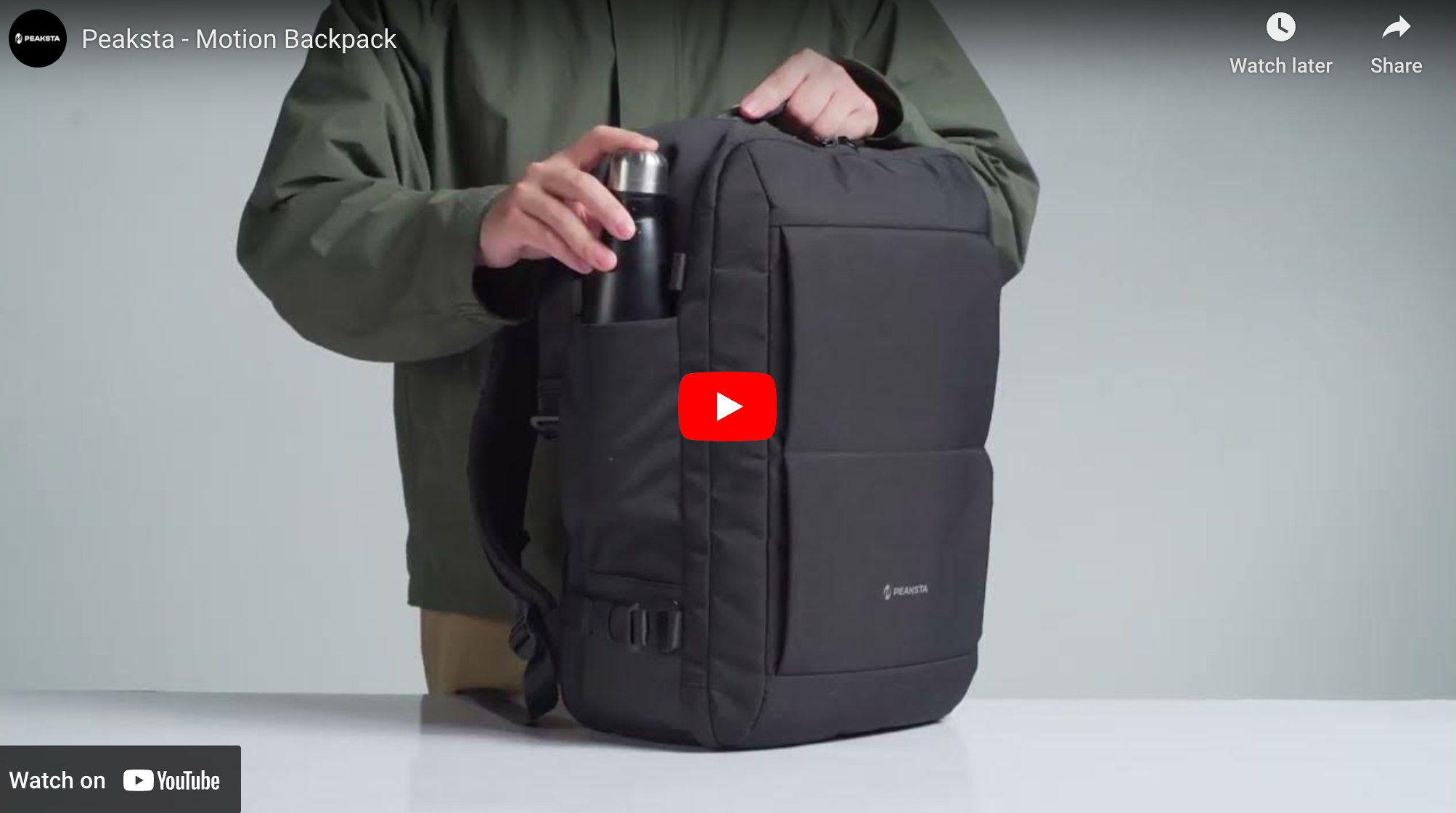 Load video: Peaksta Motion Backpack