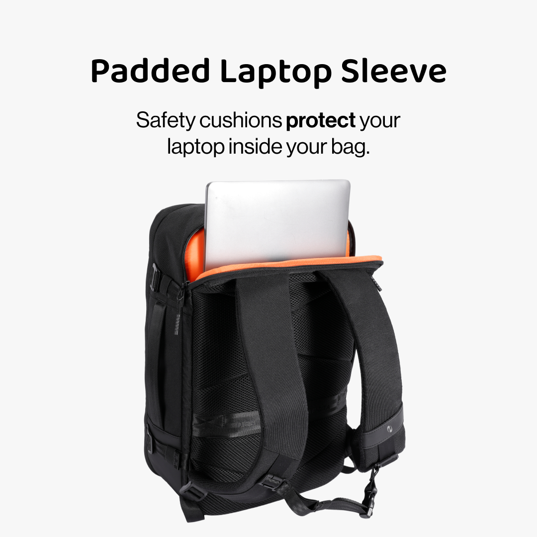 Travel Backpack | Vacuum Compartment | Cabin Approved | Water-Resistant | RFID proof